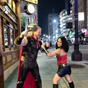 Halloween 2019 performing at Johnny Foley's with my wife Nina.