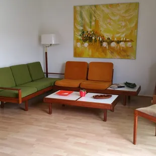 Different angle of living room.  Everything from Modern Finds