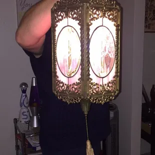 Marilyn Monroe etched glass pane lamp. In perfect condition.  Was priced to sell!