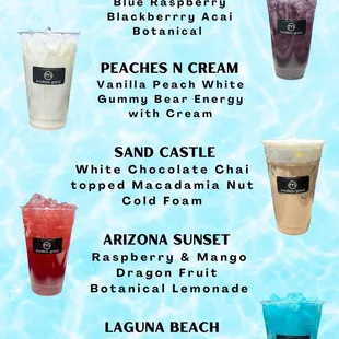 Enjoy these yummy drinks while you can!! Our Summer Menu will run through the month of June.