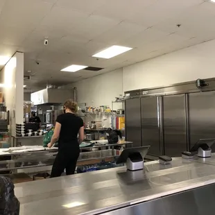 Prep area - what you see when you enter the doors