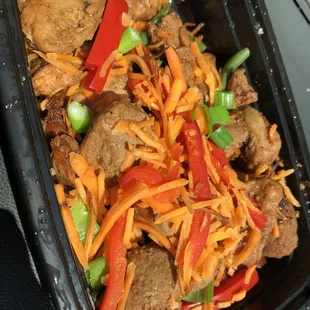 Sticky pork and veggies!