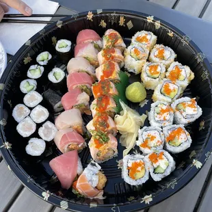 Big Bang Roll, Tuna Roll, California Roll, avocado roll,