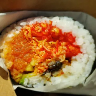 The hot flamin burrito