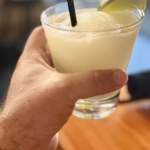 Happy Hour frozen Margarita $7