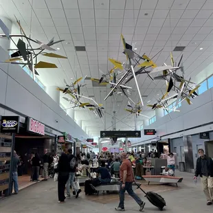 Modern Market is adjacent to these decorative fixtures