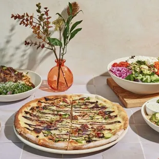 a variety of food items