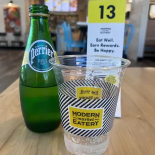 Perrier and table holder