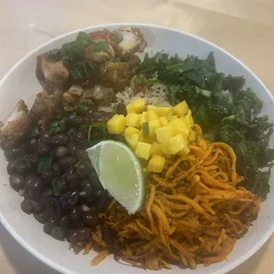 Blackened Chicken Mango salad