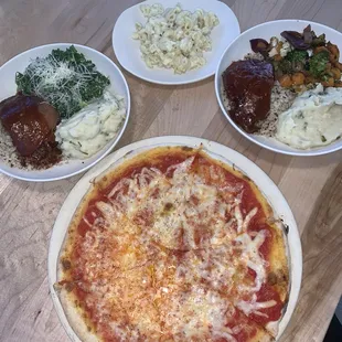 Cheese Pizza Slow Cooked BBQ Beef Bowl Macaroni And Cheese