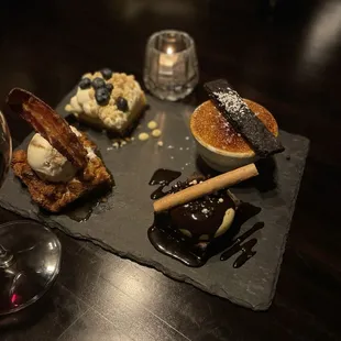 Dessert platter