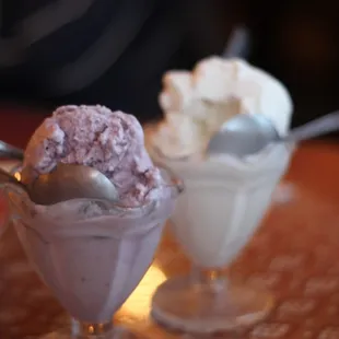 taro and coconut ice cream