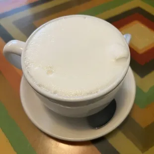 Orange cream oolong milk tea ($4.50, special). Tea Source citrus oolong with honey and steamed milk.