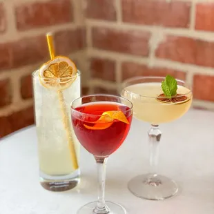 Gin fizz, Boulevardier, Southside