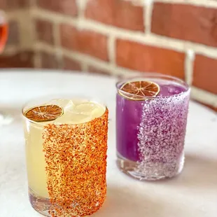 Spicy margarita, regular margarita
