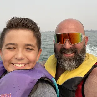 Budski and I on the water