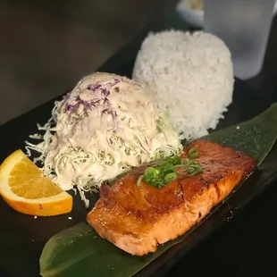 Salmon Teriyaki Entree ($16)