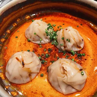 Soup dumplings. Doesn't hold a candle to din tai fung, but it's alright.
