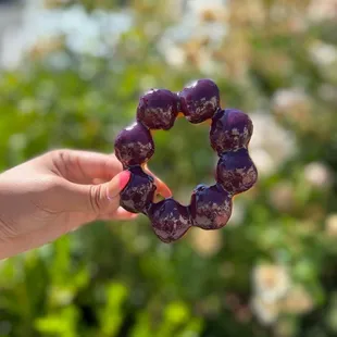 Ube mochi donut