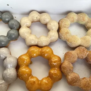 Black Sesame Mochi Donut