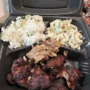 Mochiko Chicken and a piece from the Meat Jun