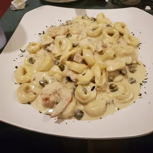 Shrimp, Chicken and Capers tortellini