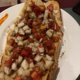The pretend bruschetta