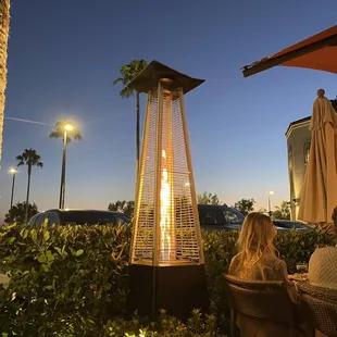 Heated patio