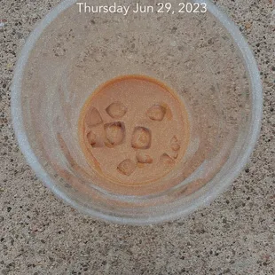 Iced SF English Toffee Latte with Almond Milk