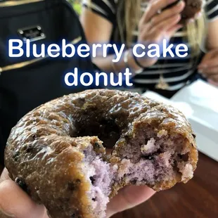 Blueberry cake donut Light crisp