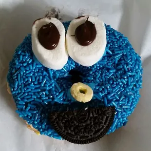 cookie monster donut $1.75