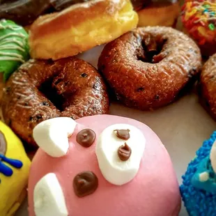 Dozen donuts and their specials