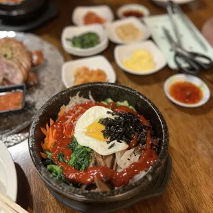 Bibimbap with beef