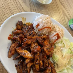 Spicy chicken teriyaki