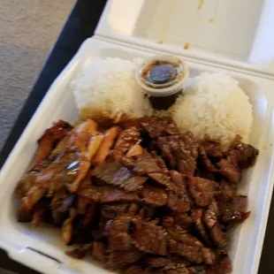 Beef teriyaki combo