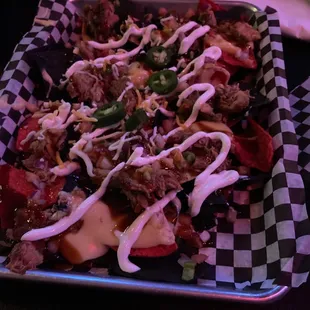Pork nachos