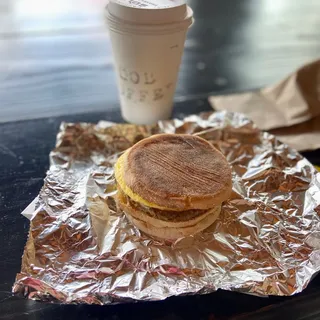 Turkey Sausage Breakfast Sandwich