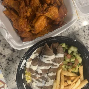 2. Chicken Shawarma Plate  Chicken Wings