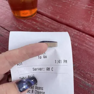 Cashier put to go but we had said we would eat there; too busy shoveling food down instead of using her best customer service skills.