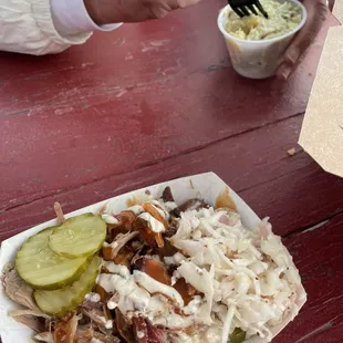 Here is our order of Alabama pulled pork