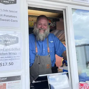 Pi boss Phillip ready for your order!