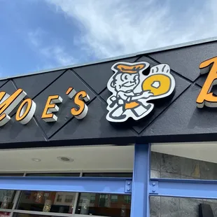 the front of the building