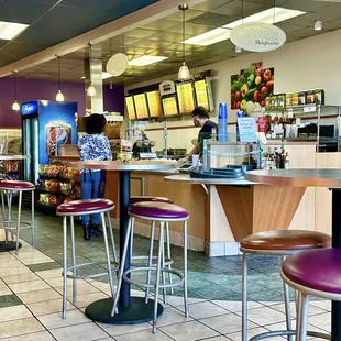 the interior of the restaurant