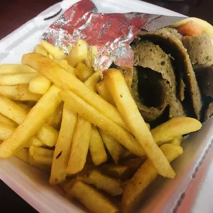 Gyro &amp; Fries... and teriyaki wings