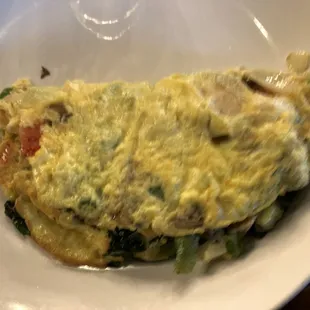 an omelet on a plate