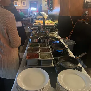 Breakfast buffet chef for the eggs/omelettes