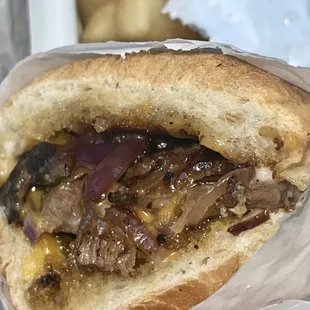 Moe's Philly Steak w/ fries