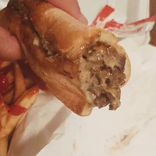 Moe's Philly Steak sandwich