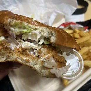 Crispy Shrimp Burger