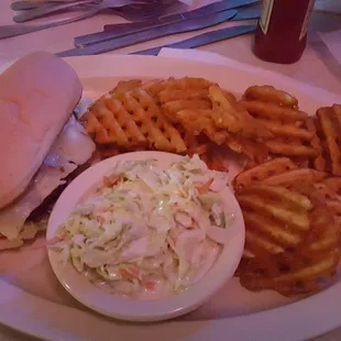 Deep fried chicken sandwich platter